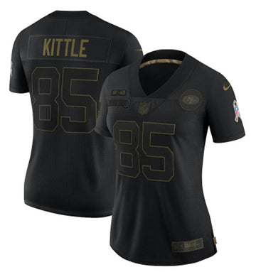 George Kittle San Francisco 49ers black Salute To Service jersey