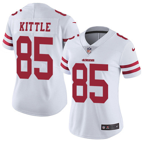 George Kittle San Francisco 49ers white Vapor jersey