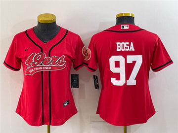 Nick Bosa San Francisco 49ers red jersey