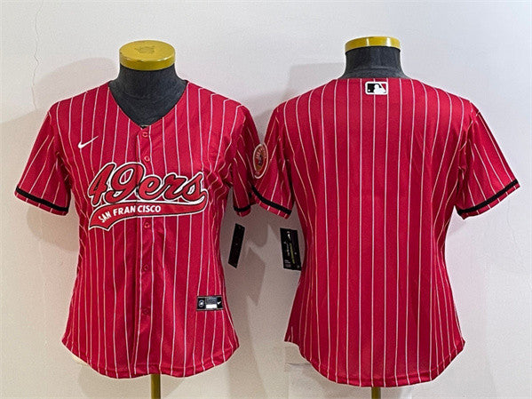 Custom San Francisco 49ers red jersey