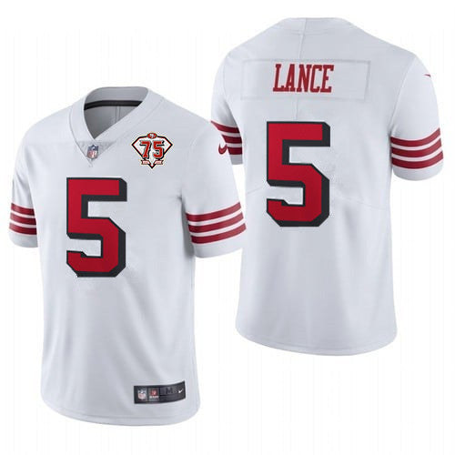 Custom San Francisco 49ers white Vapor jersey
