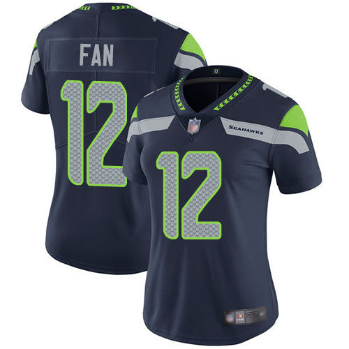 Fan Seattle Seahawks navy Vapor jersey