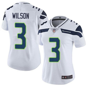 Russell Wilson Seattle Seahawks white Vapor jersey