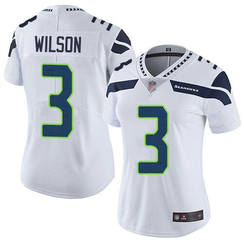 Russell Wilson Seattle Seahawks white Vapor jersey