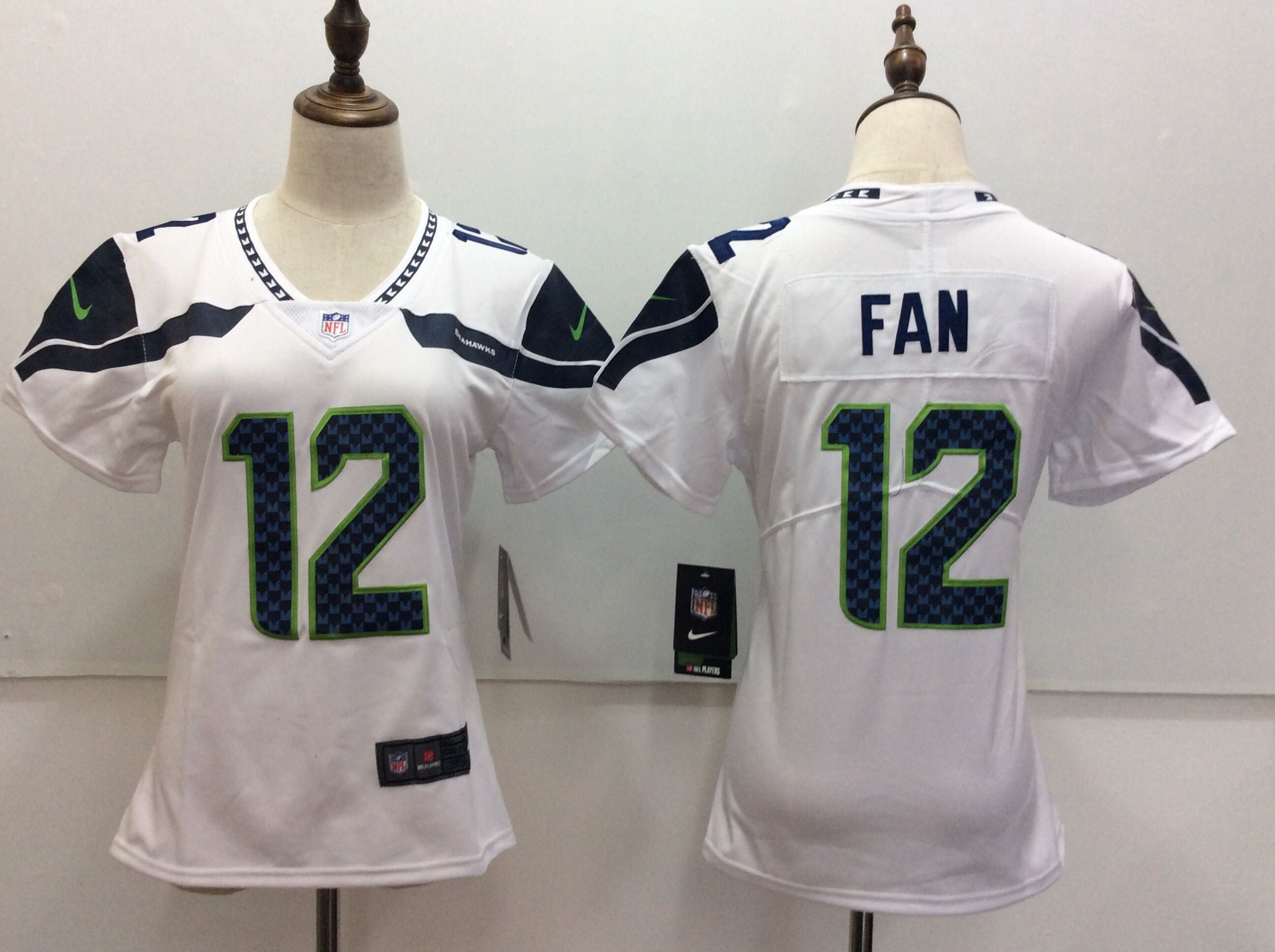 Fan Seattle Seahawks white Vapor jersey