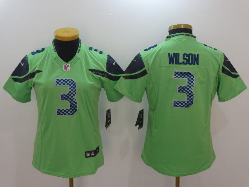 Russell Wilson Seattle Seahawks green Vapor jersey