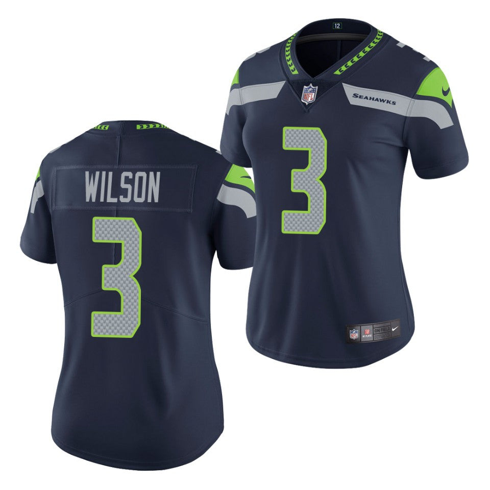 Russell Wilson Seattle Seahawks navy Untouchable jersey