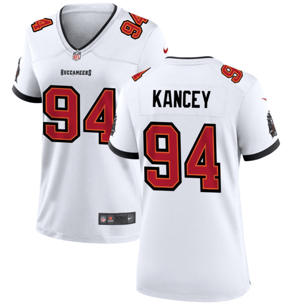 Tampa Bay Buccanee Tampa Bay Buccanee white Game jersey