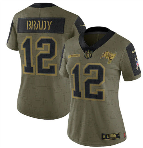 Tom Brady Tampa Bay Buccaneers olive Salute To Service jersey