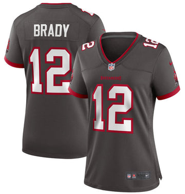 Tom Brady Tampa Bay Buccaneers gray jersey