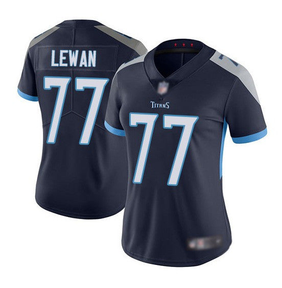Taylor Lewan Tennessee Titans navy Vapor jersey