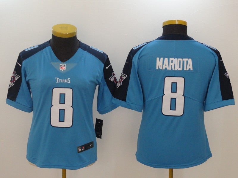 Marcus Mariota Tennessee Titans blue Vapor jersey