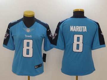 Marcus Mariota Tennessee Titans blue Vapor jersey
