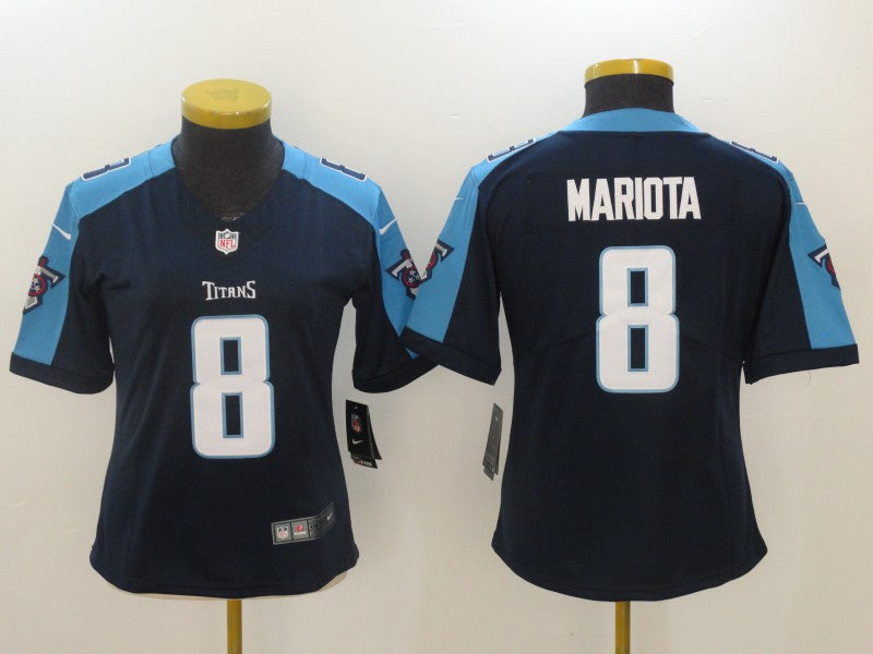 Marcus Mariota Tennessee Titans navy Vapor jersey