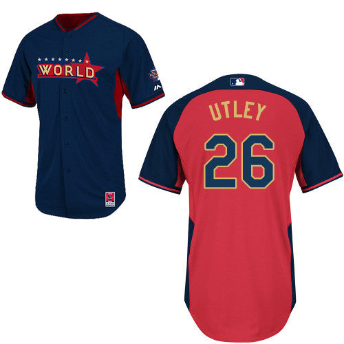 World World 26 Utley blue jersey