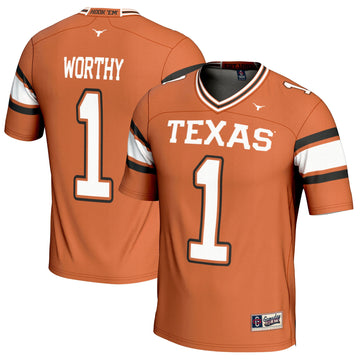 Xavier Worthy Texas Texas Longhorns orange jersey