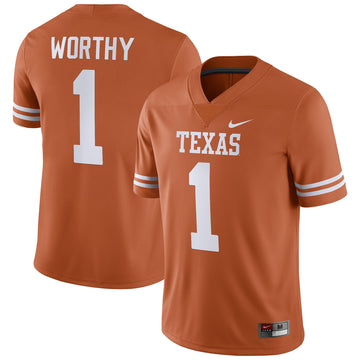 Xavier Worthy Texas Texas Longhorns orange jersey