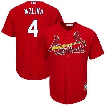 Yadier Molina St. Louis Cardinals red jersey