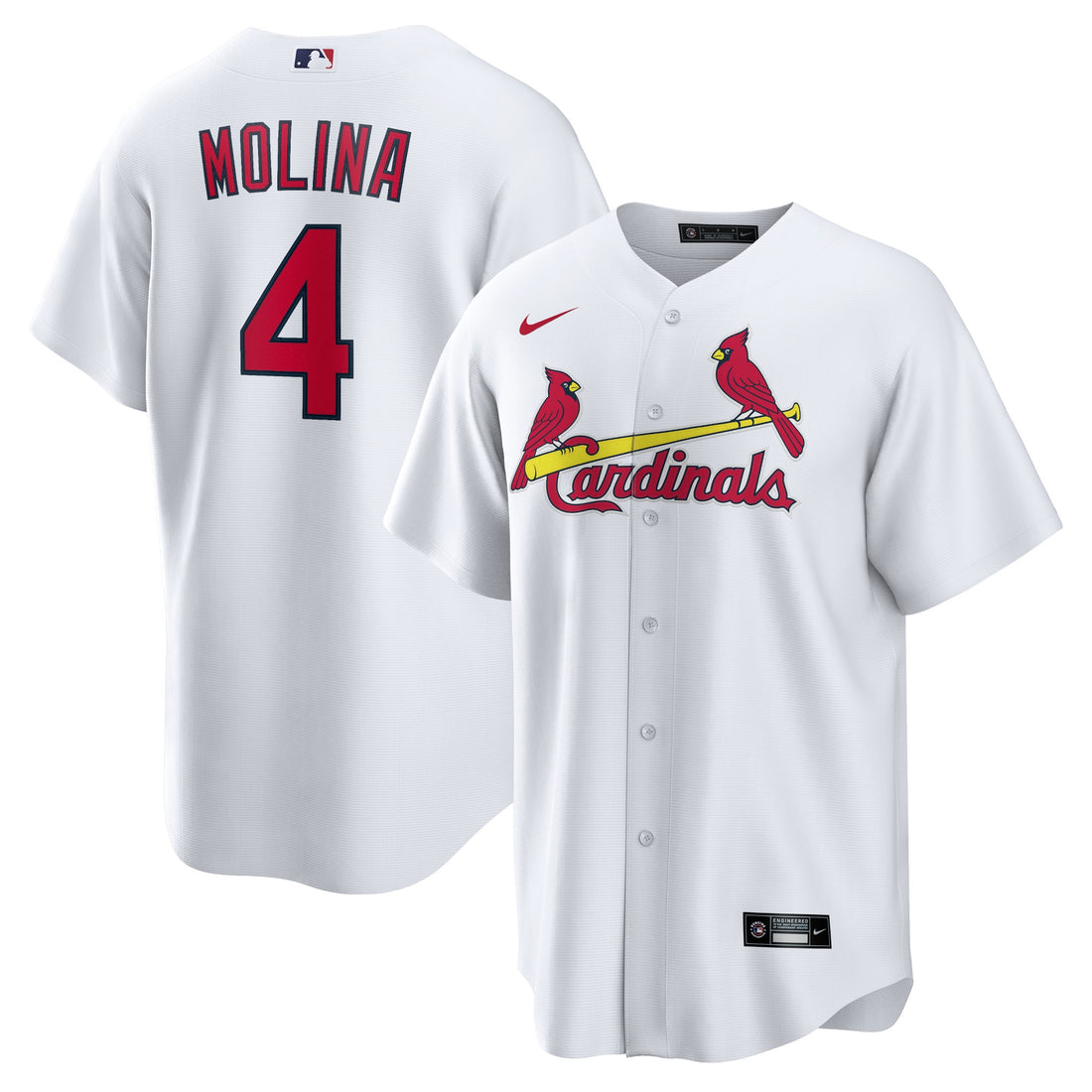 Yadier Molina St. Louis Cardinals white Home jersey