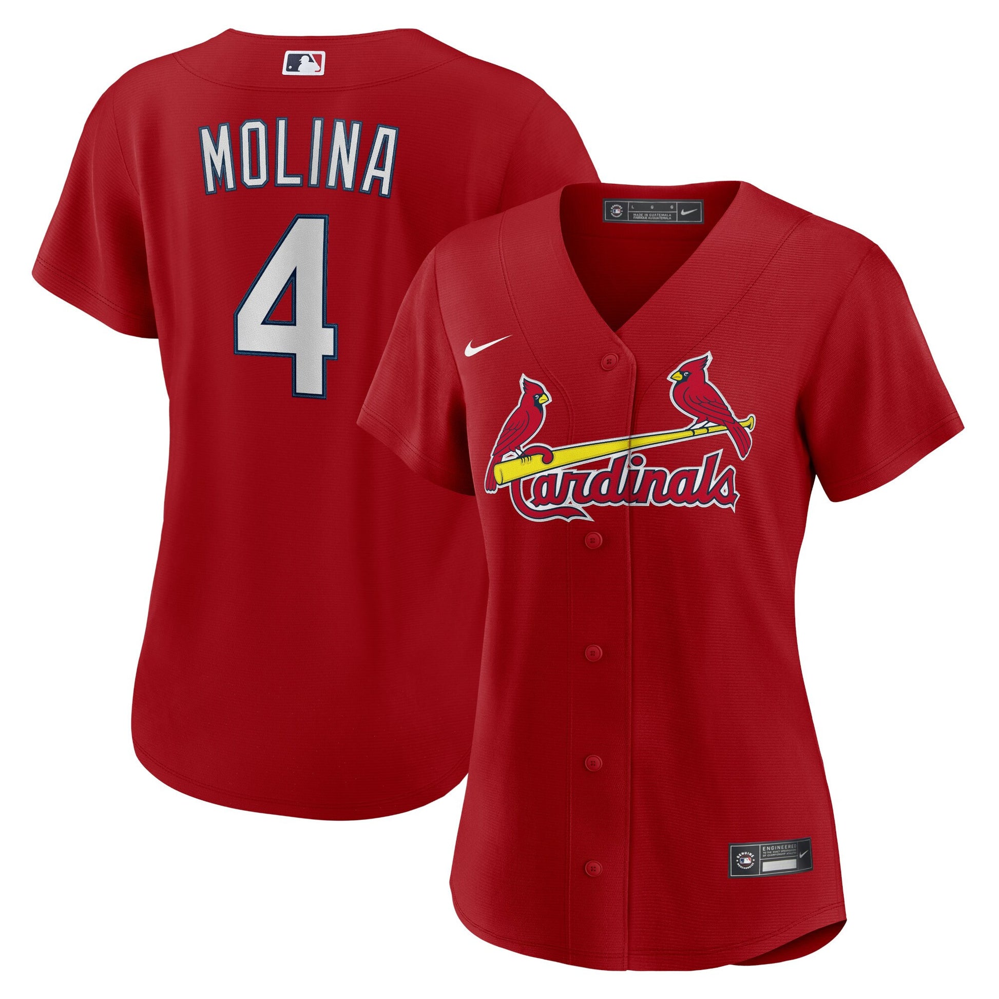 Yadier Molina St. Louis Cardinals red Alternate jersey