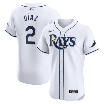 Yandy Diaz Tampa Bay Rays white Elite jersey