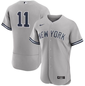 Anthony Volpe New York Yankees gray jersey