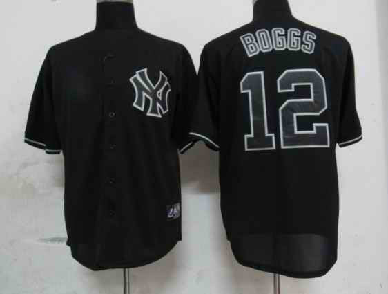 Boggs New York Yankees black Fashion jersey
