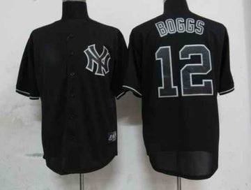 Boggs New York Yankees black Fashion jersey