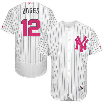 Wade Boggs New York Yankees white jersey