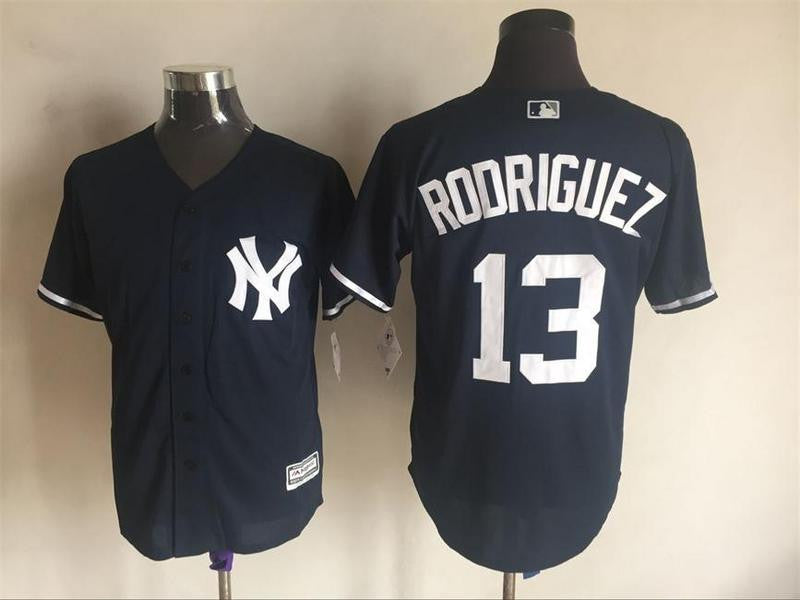 Alex Rodriguez New York Yankees blue jersey