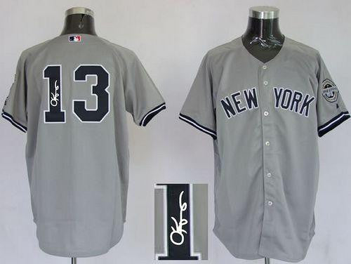 Alex Rodriguez New York Yankees grey jersey