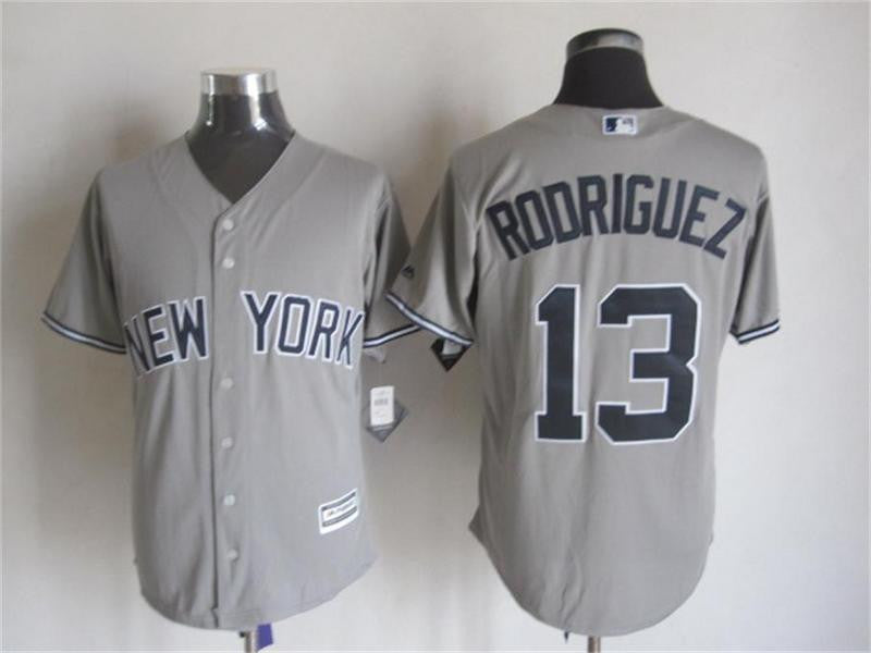 Alex Rodriguez New York Yankees grey jersey