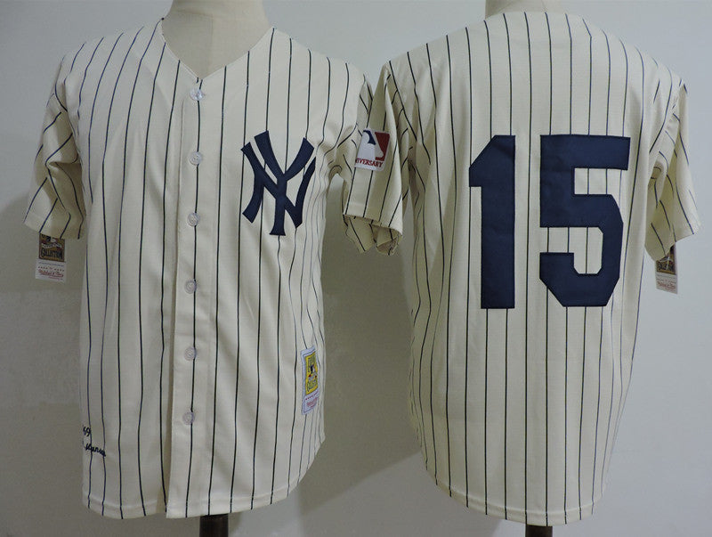 Thurman Munson New York Yankees cream Cooperstown jersey