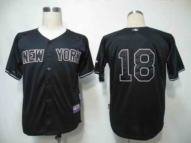 Damon New York Yankees black jersey