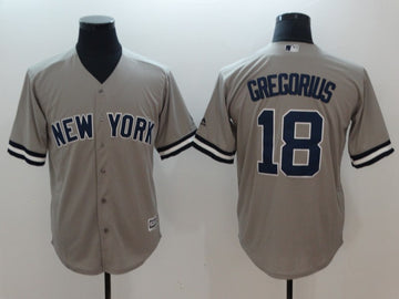 Didi Gregorius New York Yankees gray jersey