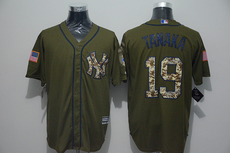Masahiro Tanaka New York Yankees olive jersey