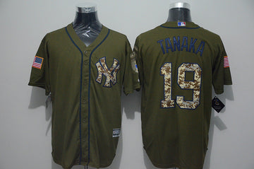 Masahiro Tanaka New York Yankees olive jersey
