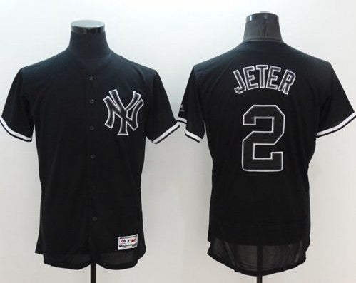 Derek Jeter New York Yankees black Fashion jersey