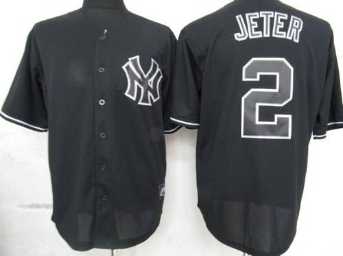 Derek Jeter New York Yankees black Fashion jersey