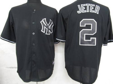 Derek Jeter New York Yankees black Fashion jersey