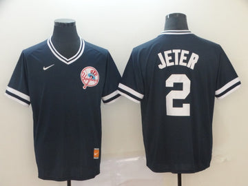 Derek Jeter New York Yankees black Throwback jersey