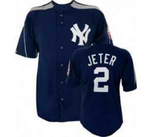 Derek Jeter New York Yankees blue jersey