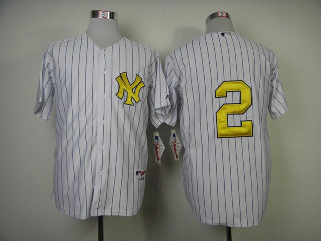Derek Jeter New York Yankees gold Fashion jersey
