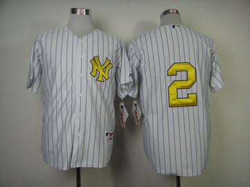 Derek Jeter New York Yankees gold Fashion jersey