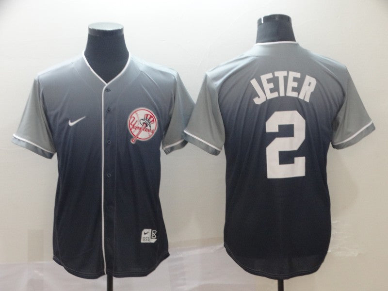 Derek Jeter New York Yankees gray Fashion jersey