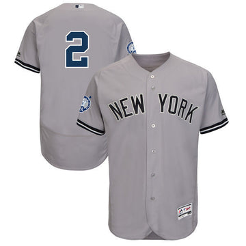 Derek Jeter New York Yankees gray jersey