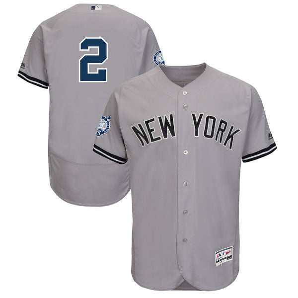 Derek Jeter New York Yankees gray jersey
