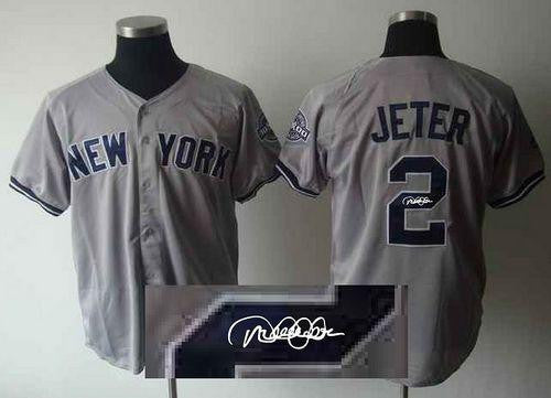 Derek Jeter New York Yankees grey jersey