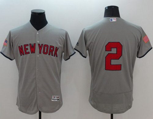 Derek Jeter New York Yankees grey Fashion jersey