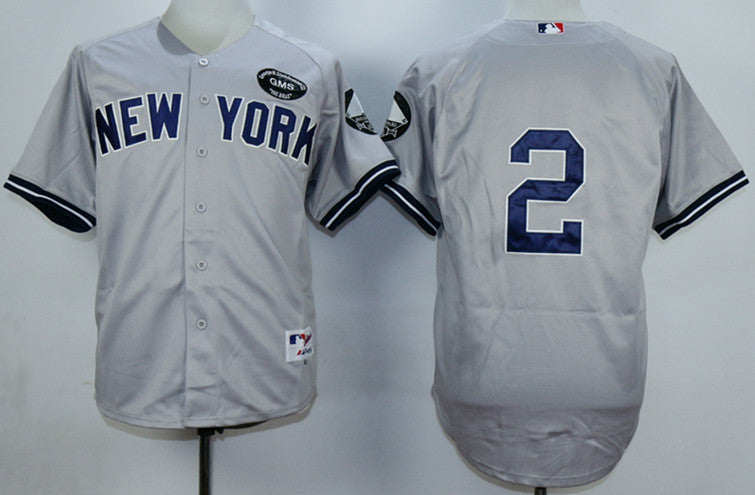 Derek Jeter New York Yankees grey jersey
